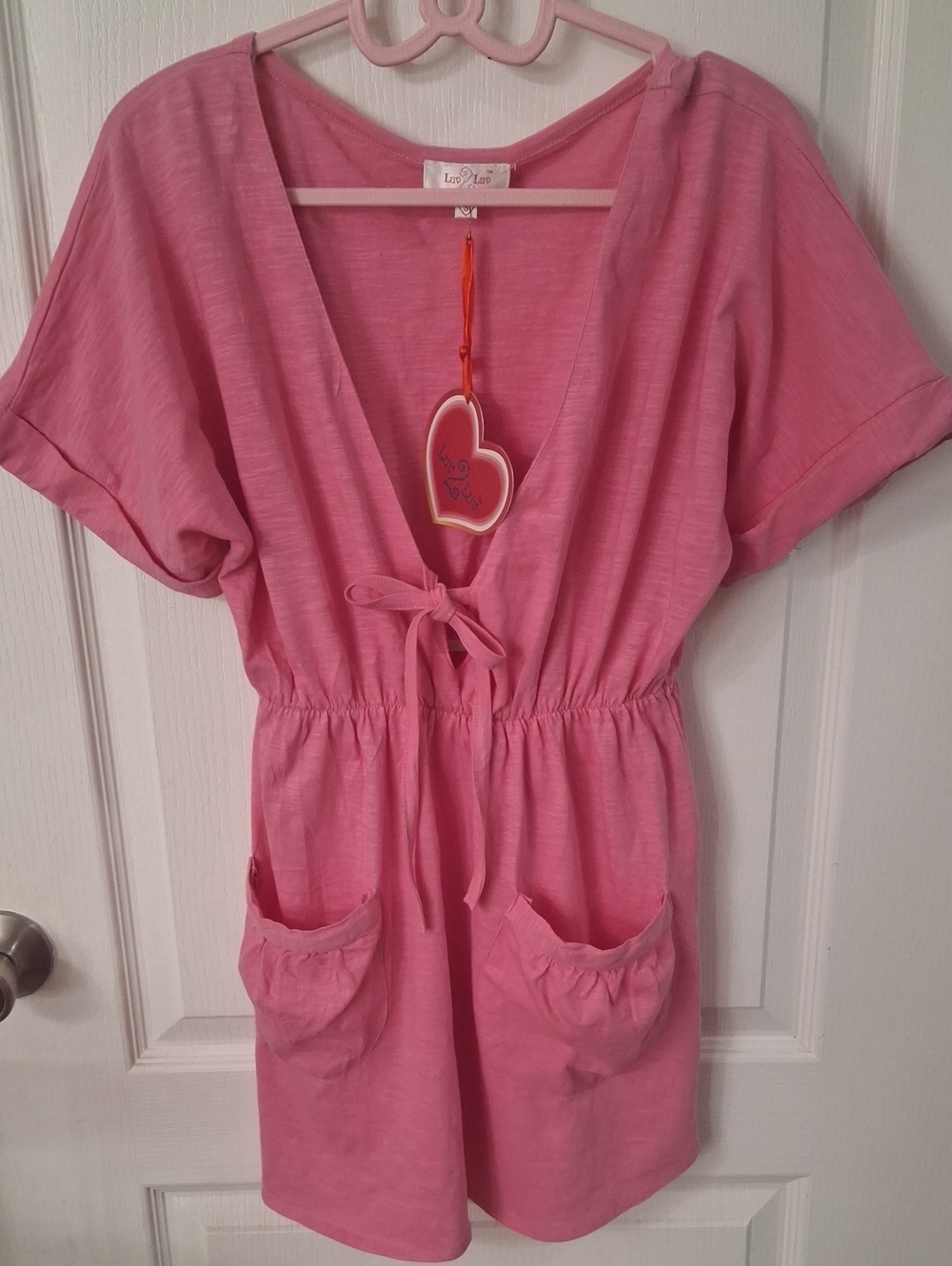 Luv2Luv Pink Lounge Cover-Up/Dress NWT   Size S
